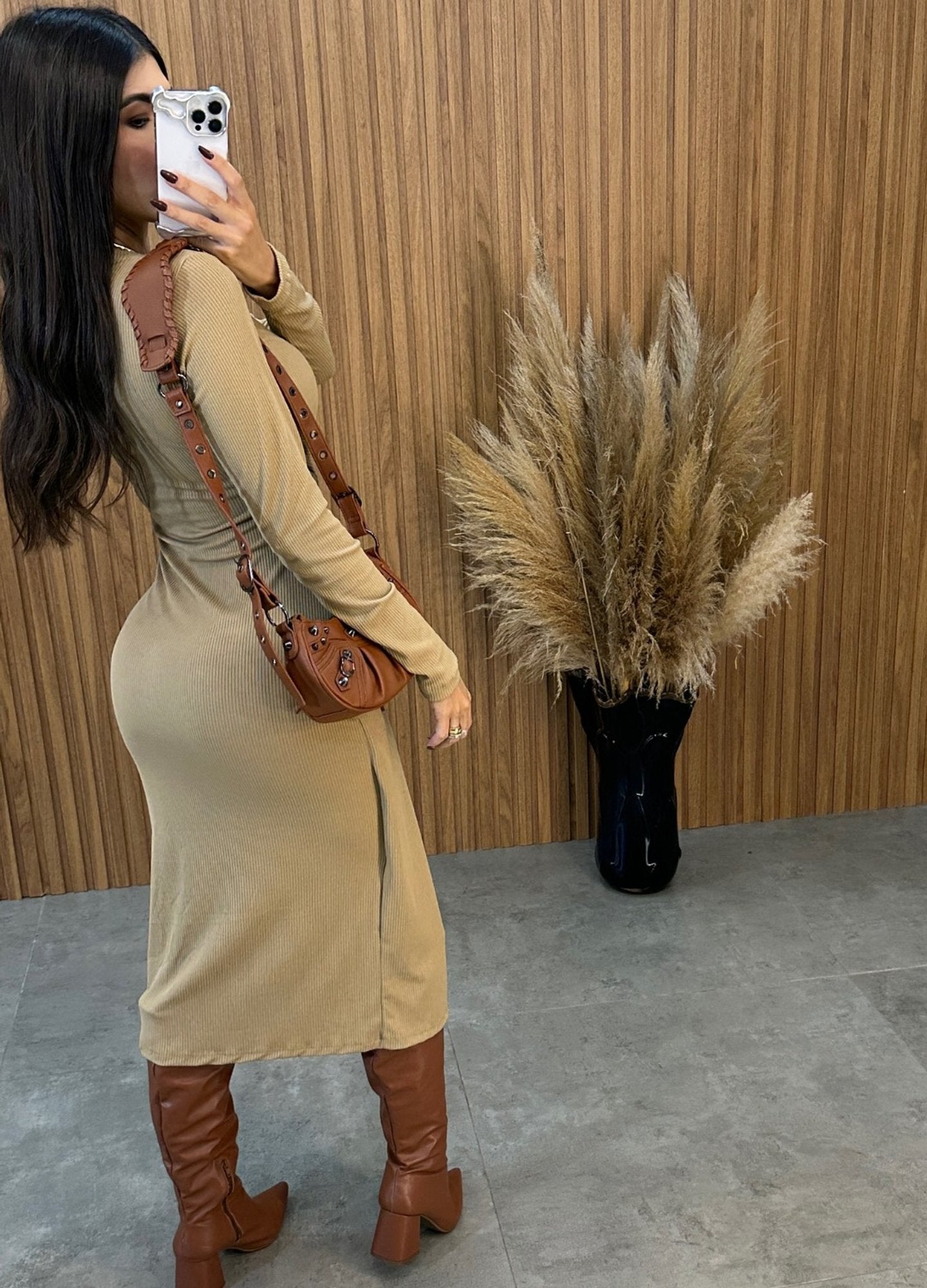 vestido Lais Manga Longa (Últimas Unidades)