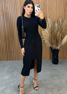 vestido Lais Manga Longa (Últimas Unidades)