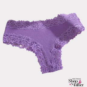 [PROMOÇÃO DE LANÇAMENTO COMPRE 5 LEVE 10] Calcinha Algodão CottonLace - FRETE GRÁTIS