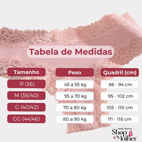 [PROMOÇÃO DE LANÇAMENTO COMPRE 5 LEVE 10] Calcinha Algodão CottonLace - FRETE GRÁTIS