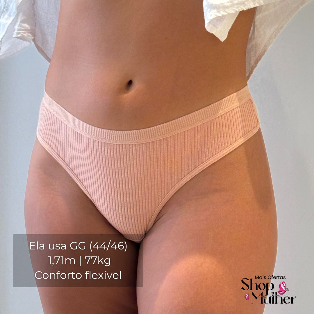 [COMBO EDIÇÃO LIMITADA COMPRE 4 LEVE 5] Calcinha CottonConfort® - FRETE GRÁTIS