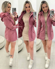 Parka Lã Batida Ingrid