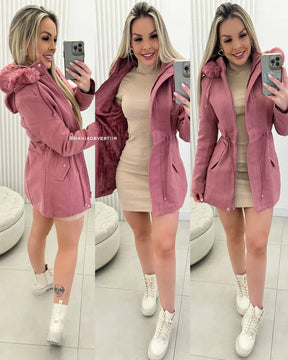 Parka Lã Batida Ingrid