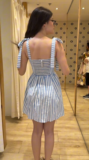 Vestido Curto Listra Burburinho