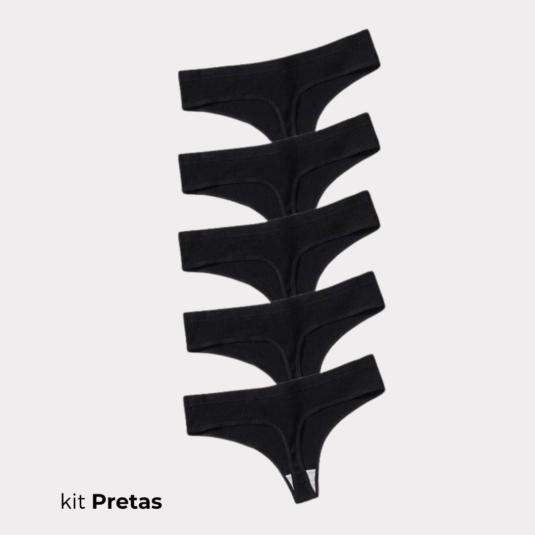 [COMBO EDIÇÃO LIMITADA COMPRE 4 LEVE 5] Calcinha CottonConfort® - FRETE GRÁTIS