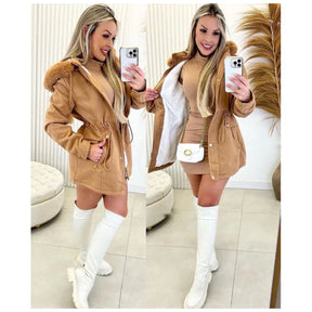 Parka Lã Batida Ingrid