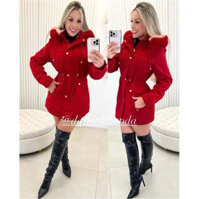 Parka Lã Batida Ingrid